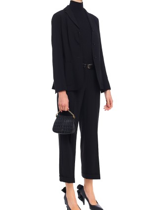 Чёрные брюки MAX MARA: фото 3 - Invogue